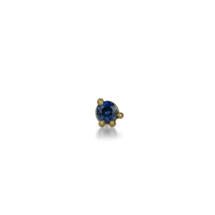 Earrings Marian Maurer | Blue Sapphire Faerie Stud (Single Stud)