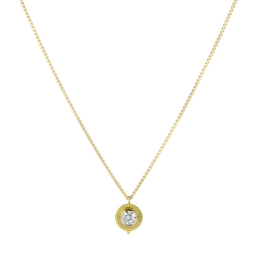 Necklaces Barbara Heinrich | Round Diamond Darling Pendant Necklace