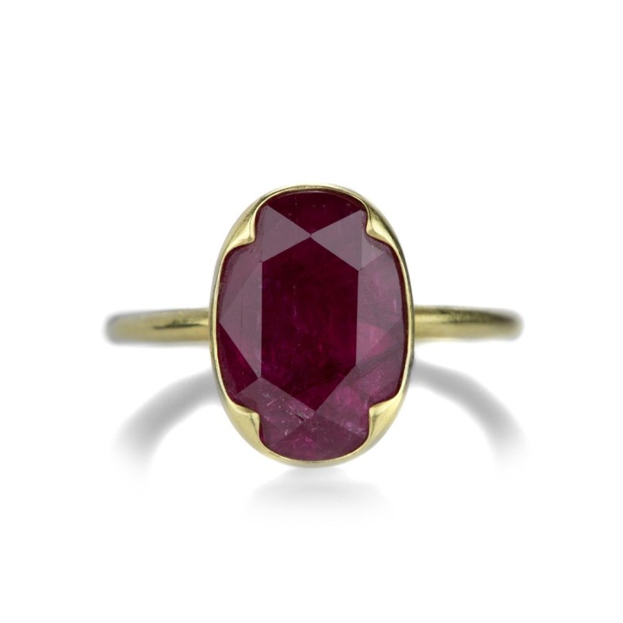 Rings Gabriella Kiss | Oval Rose Cut Mozambique Ruby Ring