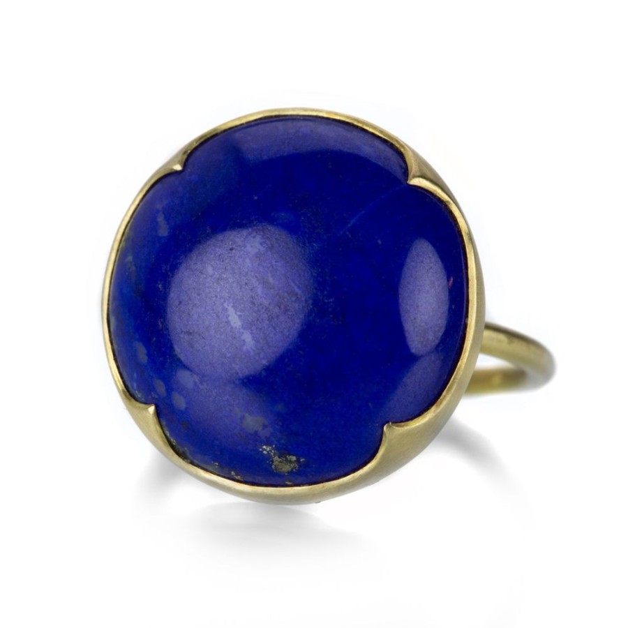 Rings Gabriella Kiss | Round Lapis Cabochon Ring