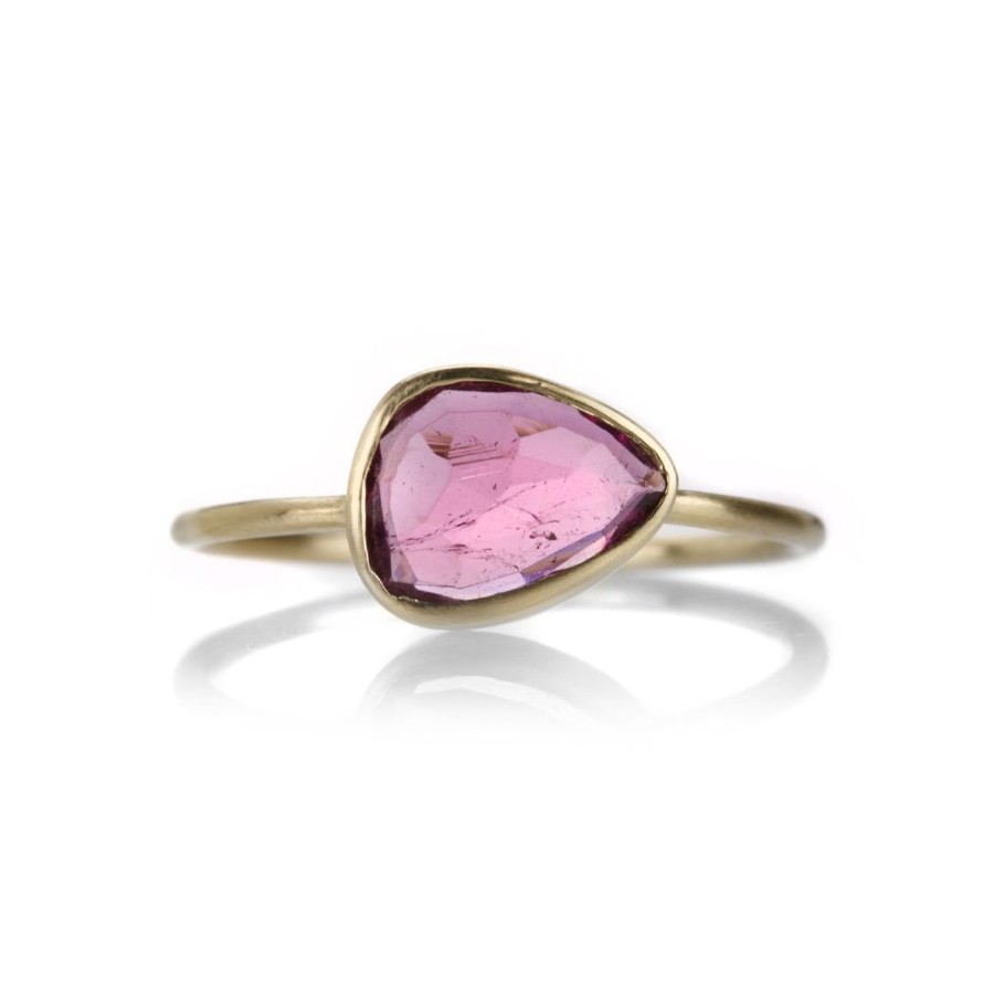 Rings Margaret Solow | Small Rose Cut Pink Tourmaline Ring