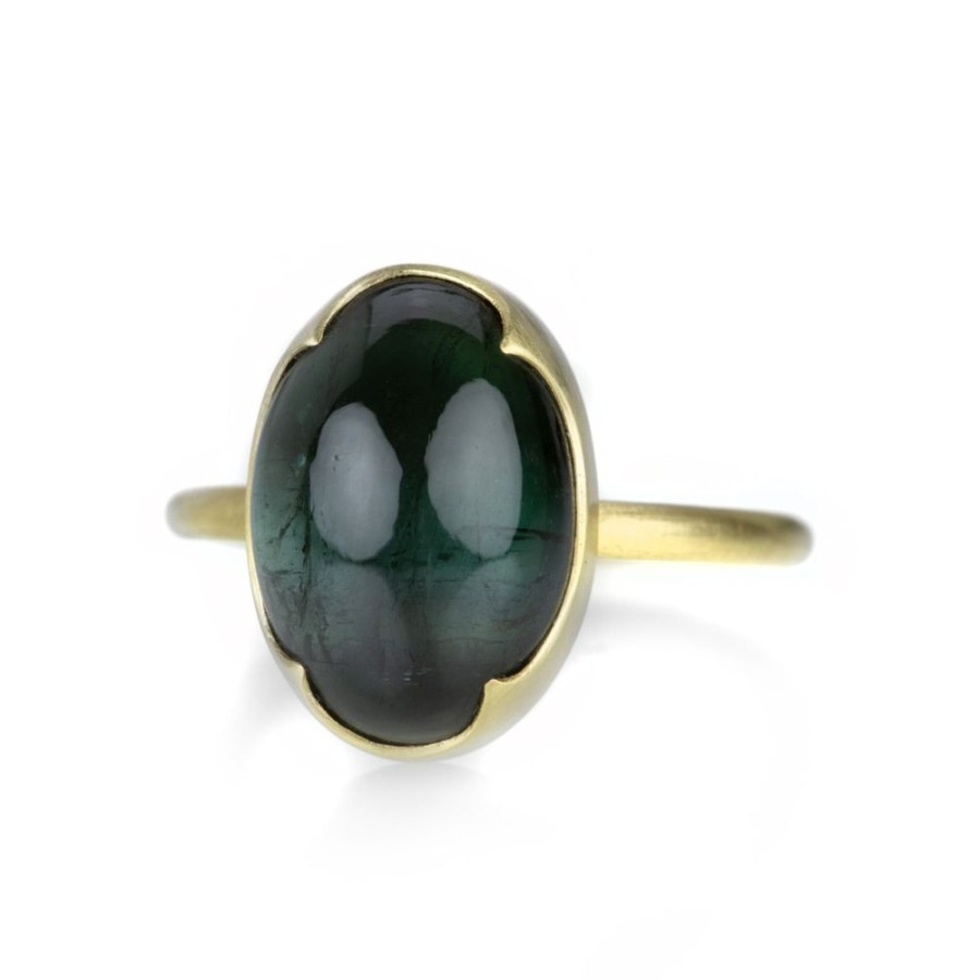 Rings Gabriella Kiss | Oval Dark Green Tourmaline Ring