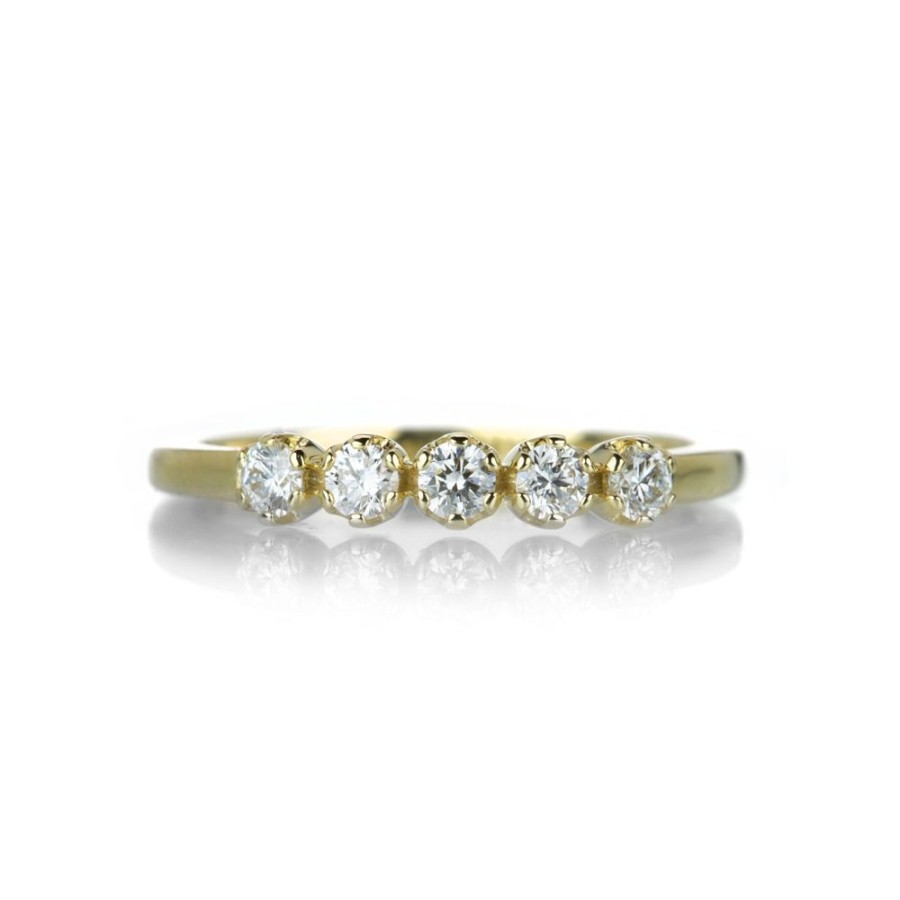 Rings Alexis Kletjian | 18K Five Diamond Band