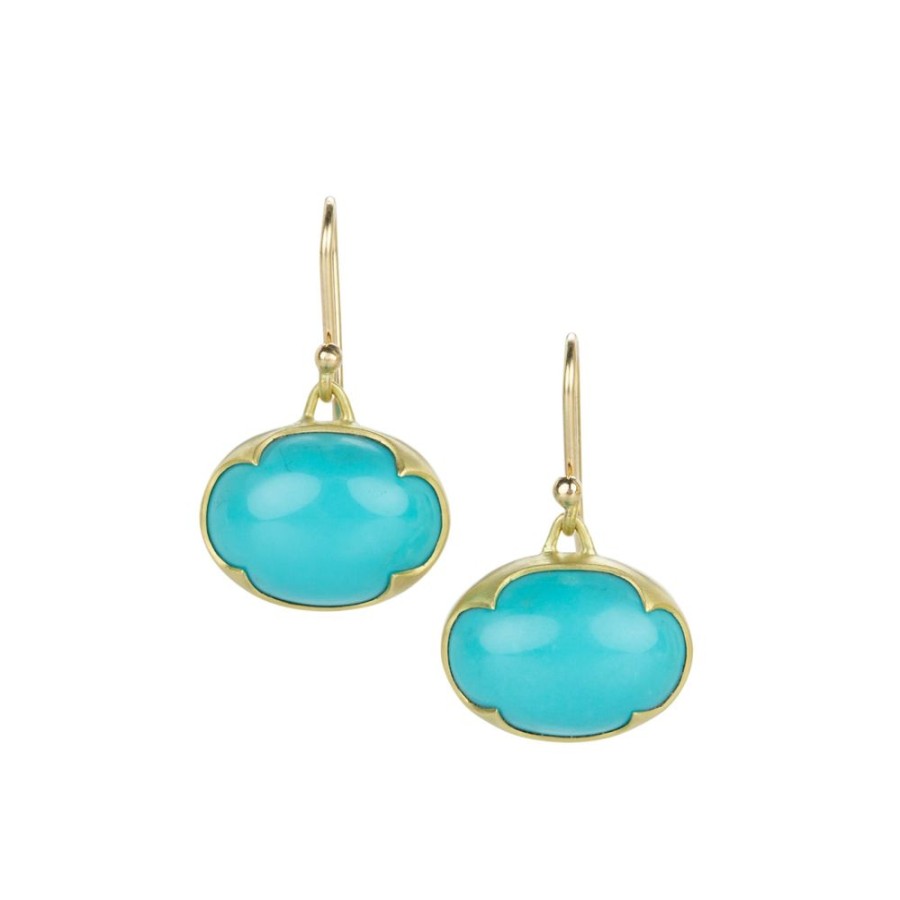 Earrings Gabriella Kiss | Horizontal Turquoise Drop Earrings