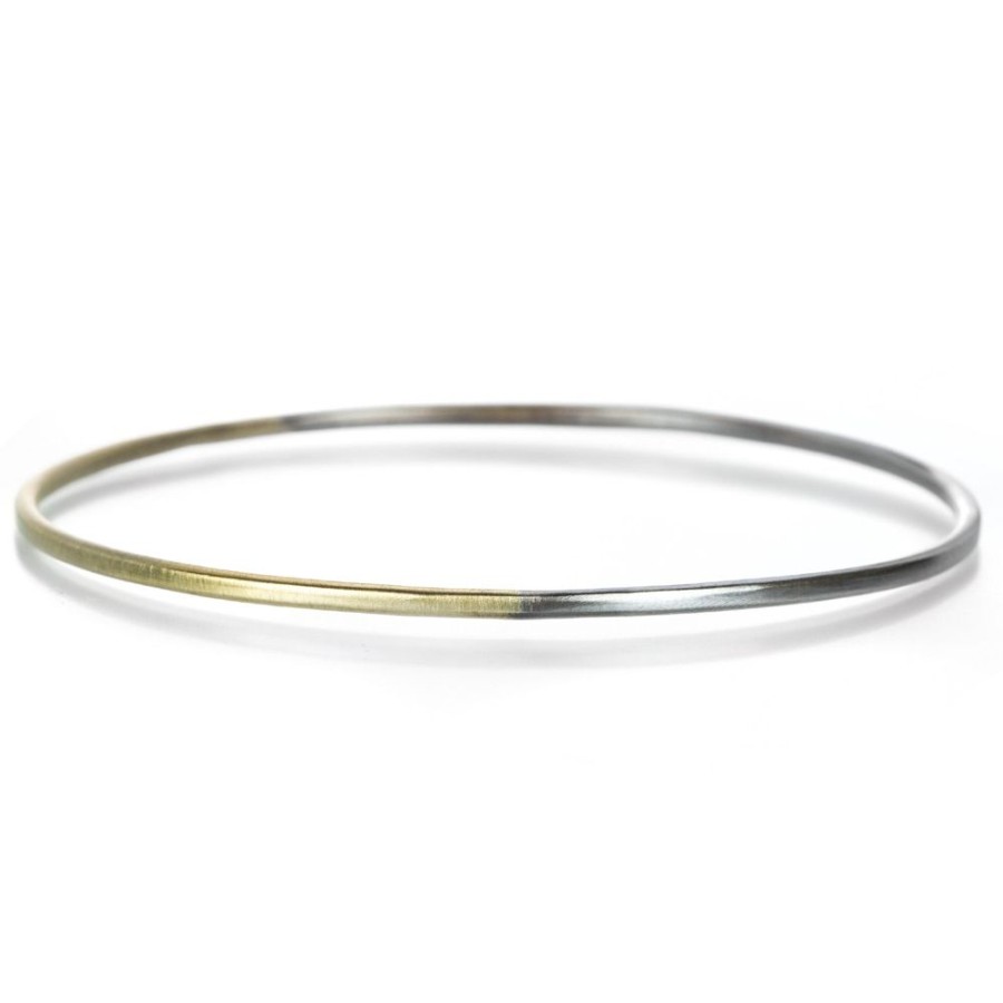 Bracelets Kate Maller | Black & Gold Legacy Stacker Bangle