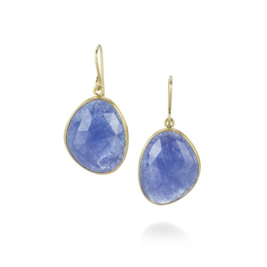 Earrings Maria Beaulieu | Rose Cut Tanzanite Drop Earrings