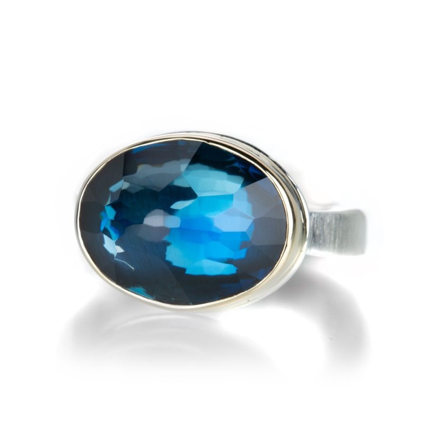 Rings Jamie Joseph | Small London Blue Topaz Ring