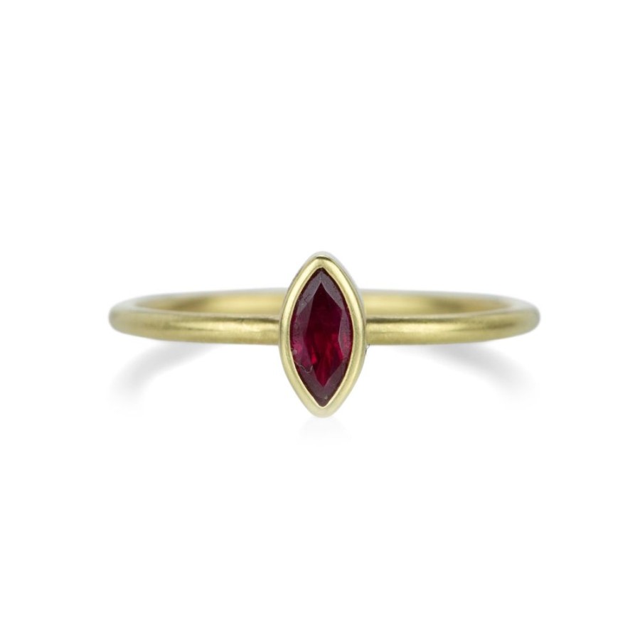 Rings Gabriella Kiss | 18K Marquise Ruby Ring