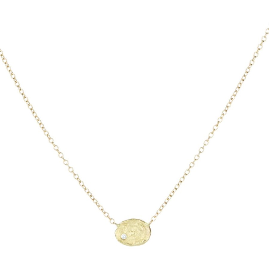 Necklaces Victoria Cunningham | Golden Flake Diamond Necklace