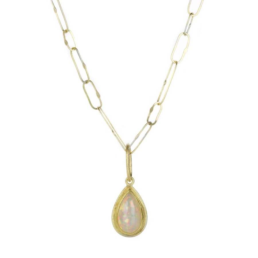 Necklaces Petra Class | Teardrop Ethiopian Opal Pendant (Pendant Only)