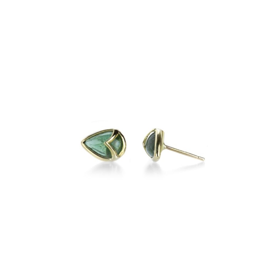 Earrings Rachel Atherley | Emerald Owl Studs