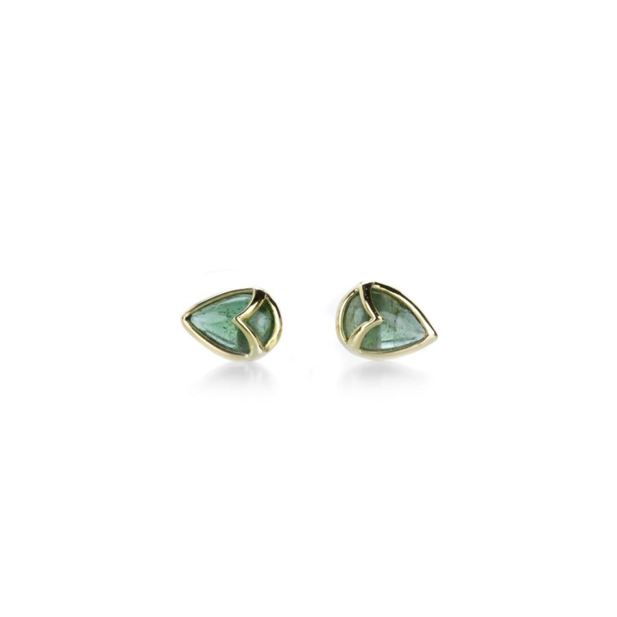 Earrings Rachel Atherley | Emerald Owl Studs