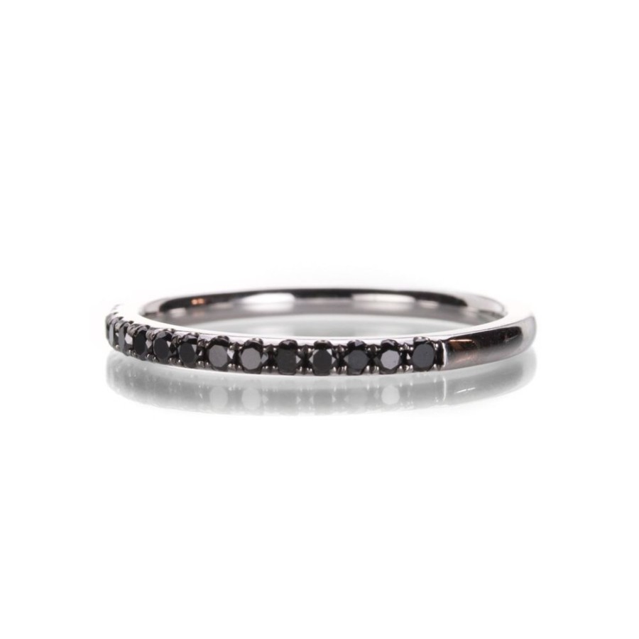 Rings Julez Bryant | White Gold Black Diamond Band