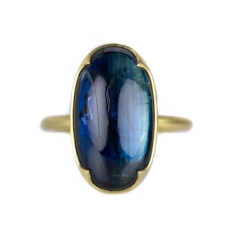 Rings Gabriella Kiss | Oval Bright Blue Kyanite Ring