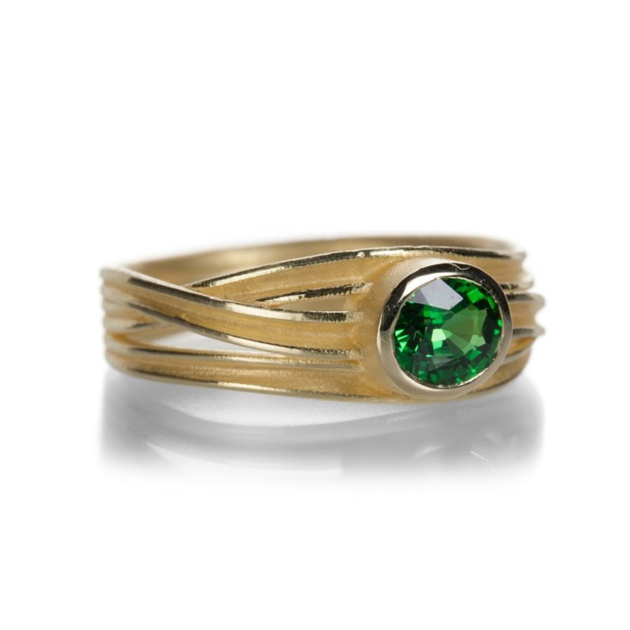 Rings Barbara Heinrich | Triple Ribbon Tsavorite Ring