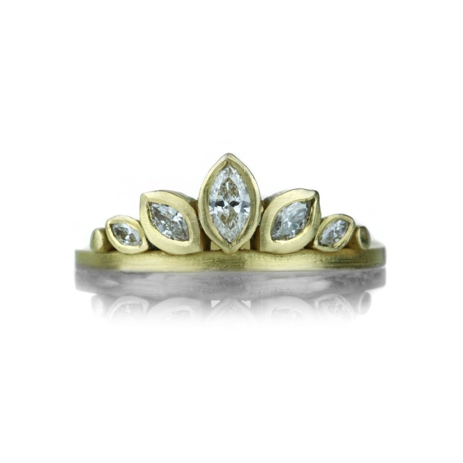 Rings Ananda Khalsa | Full White Diamond Lotus Band