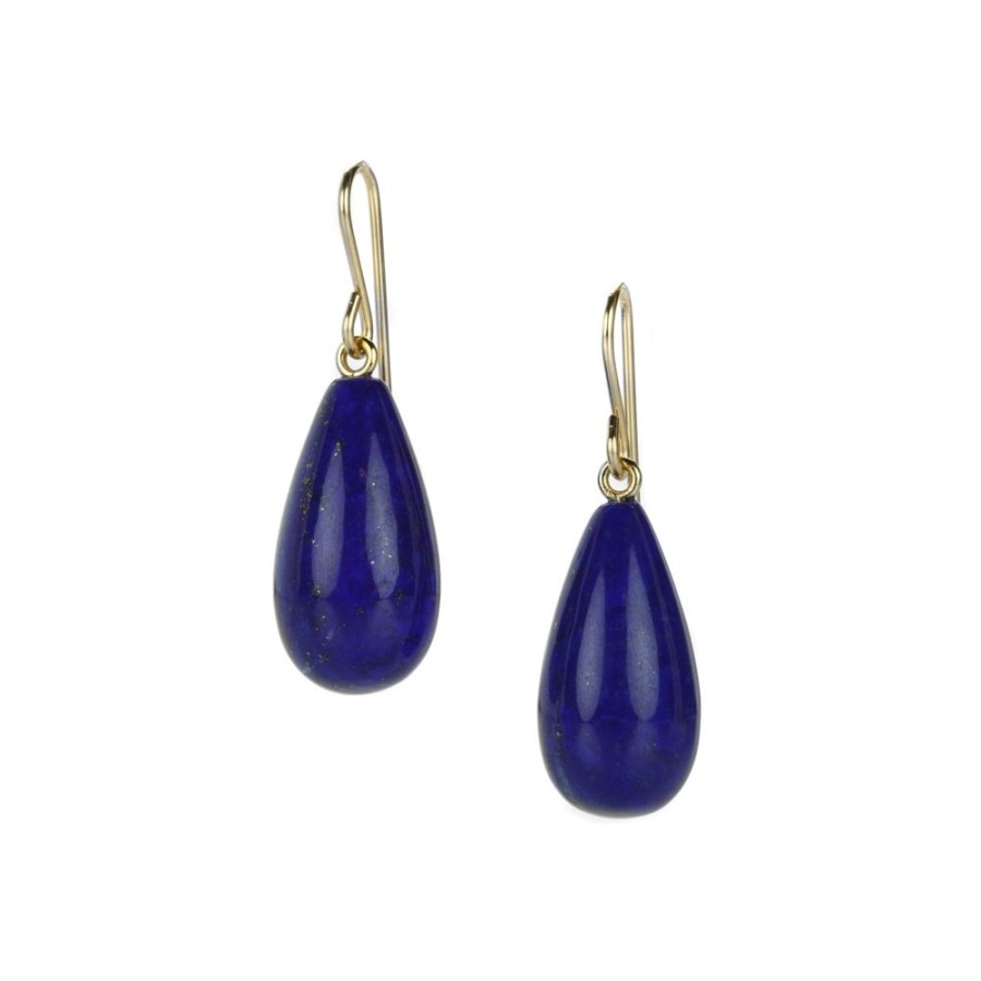 Earrings Maria Beaulieu | Teardrop Lapis Drop Earrings