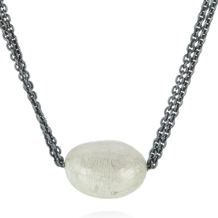 Necklaces John Iversen | Medium Pebble Pendant Necklace