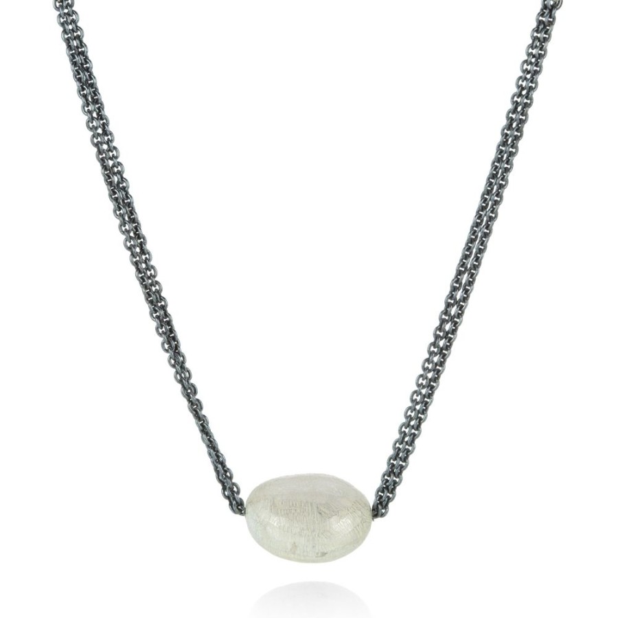 Necklaces John Iversen | Medium Pebble Pendant Necklace