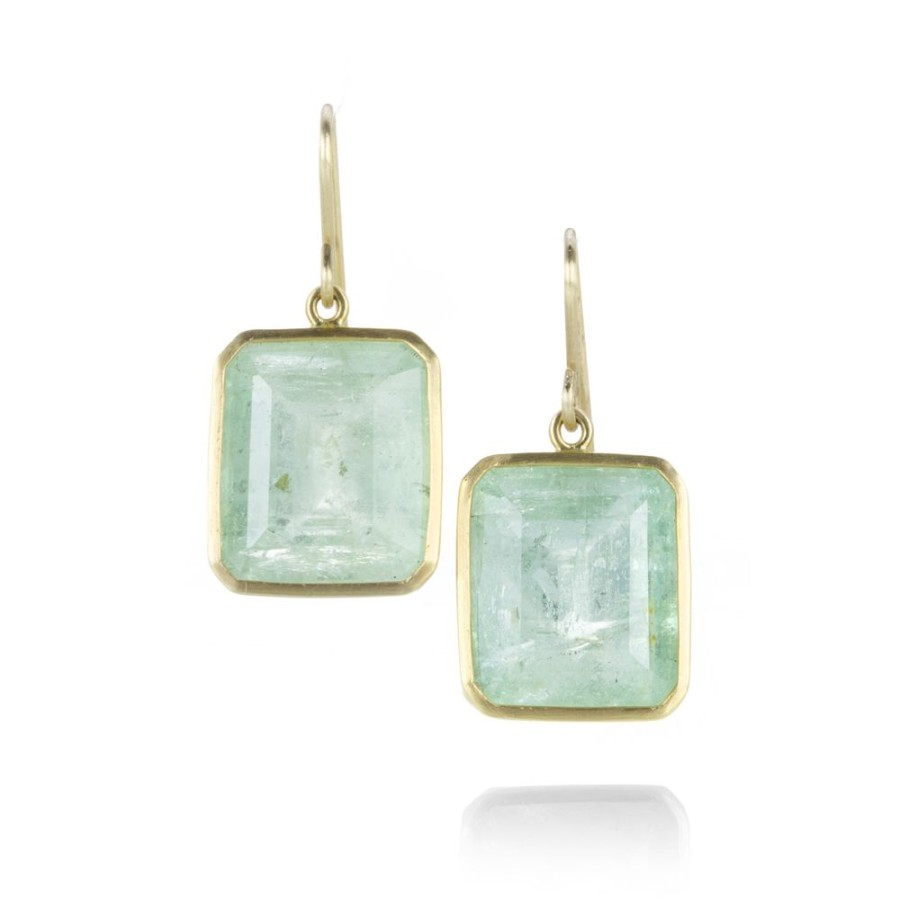 Earrings Maria Beaulieu | Emerald Cut Beryl Earrings