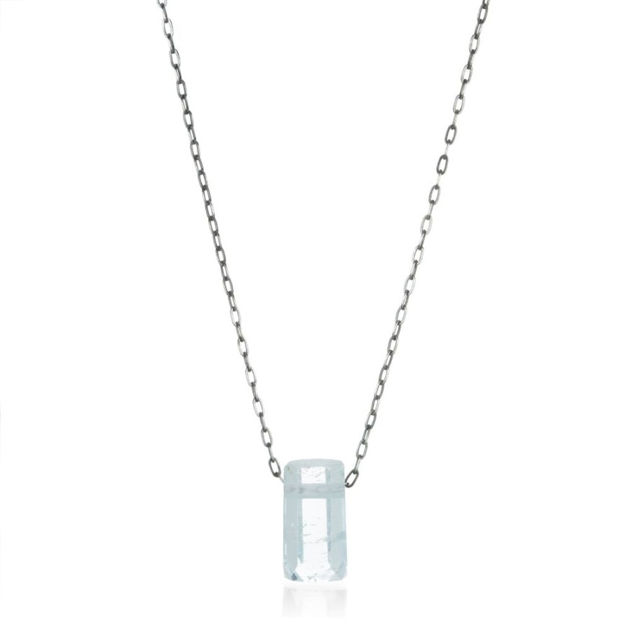 Necklaces Joseph Brooks | Natural Aquamarine Pendant Necklace