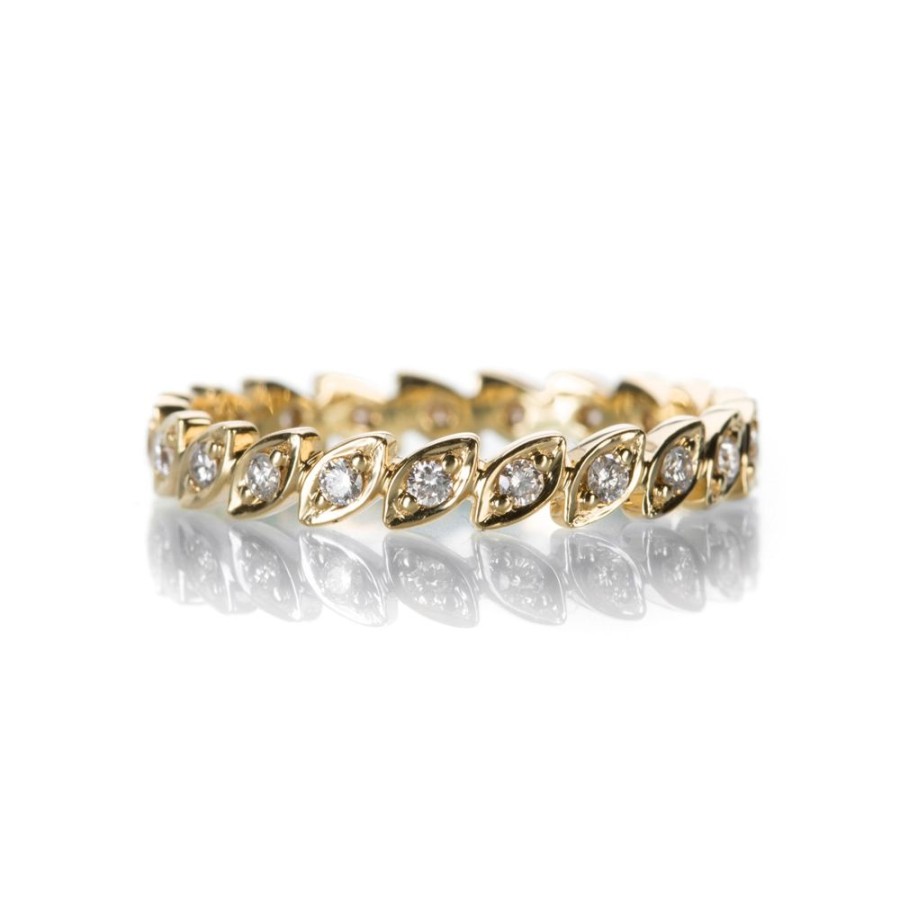 Rings Sethi Couture | Leaf Diamond Band