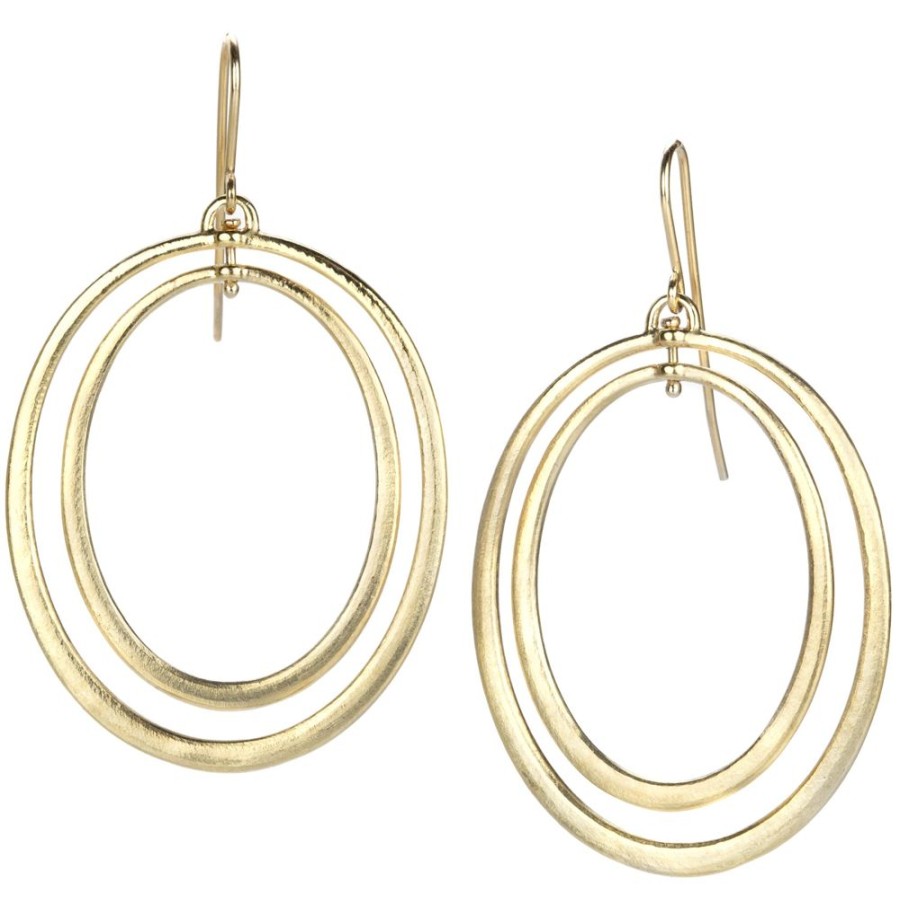 Earrings Nicole Landaw | Oval Nested Orbital Hoops