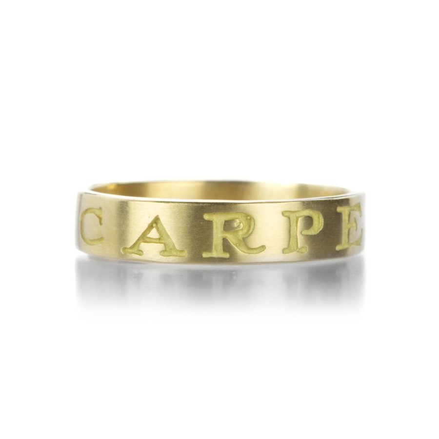 Rings Gabriella Kiss | 18K Gold Carpe Diem Band