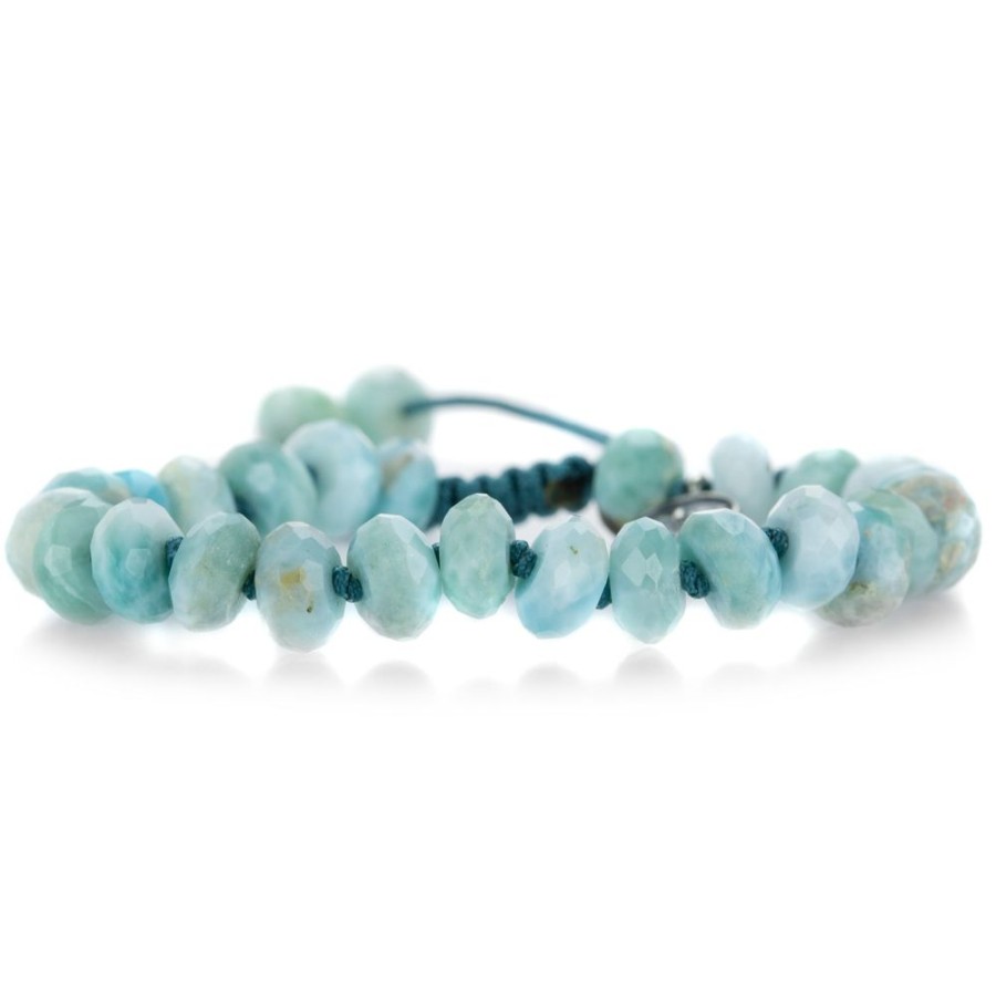 Bracelets Joseph Brooks | 9Mm Faceted Larimar Bracelet