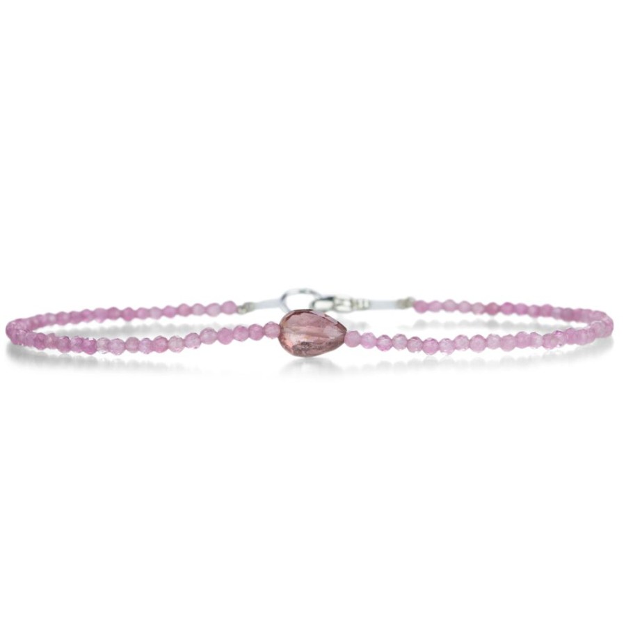 Bracelets Margaret Solow | Double Pink Tourmaline Beaded Bracelet