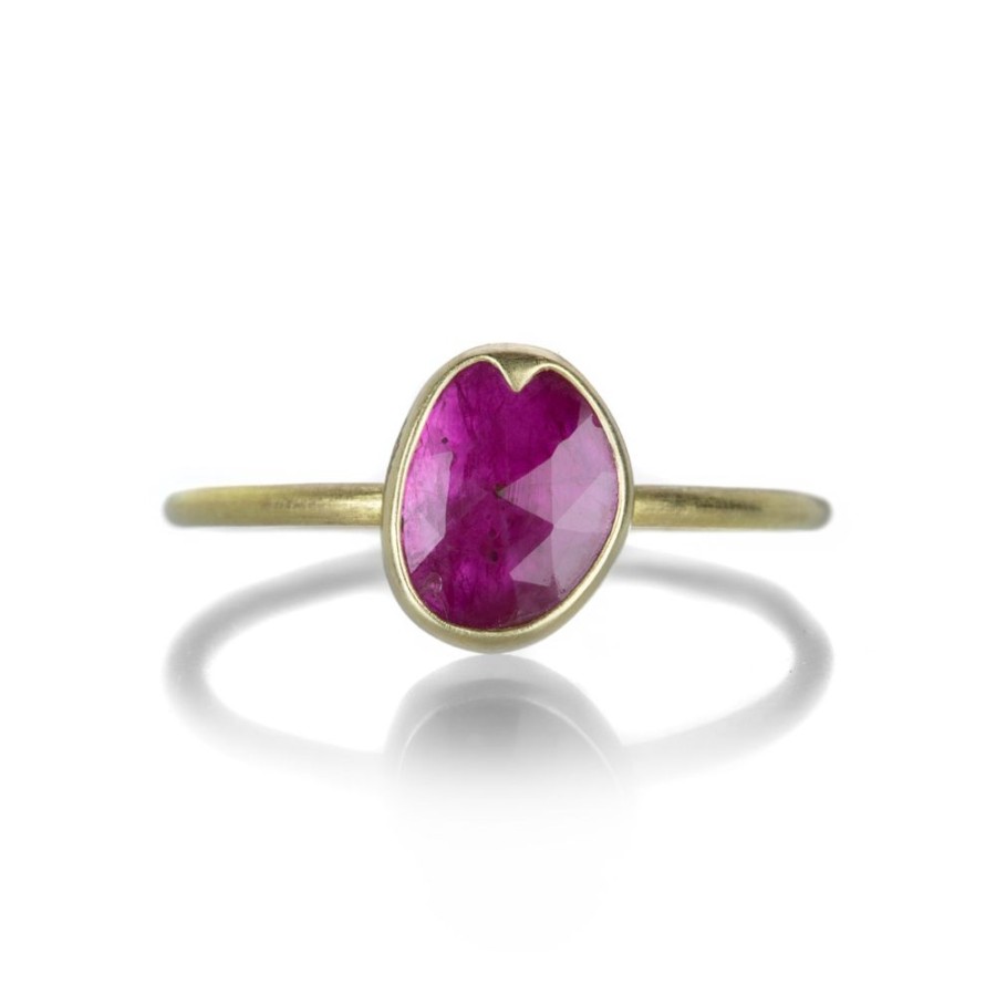 Rings Gabriella Kiss | Ruby Rose Cut Slab Ring