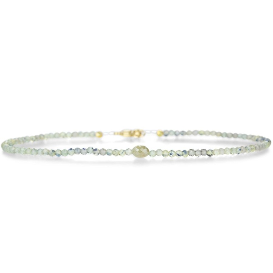 Bracelets Margaret Solow | Sapphire And Gray Diamond Bead Bracelet