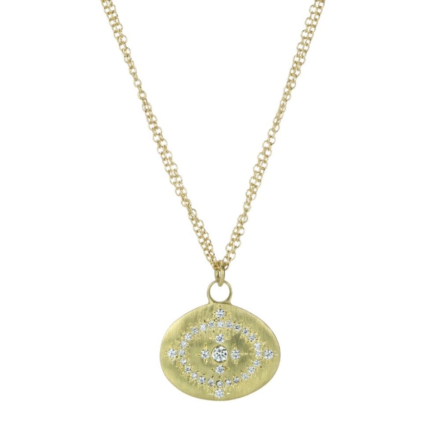 Necklaces Adel Chefridi | 18K Yellow Gold Heaven On Earth Pendant