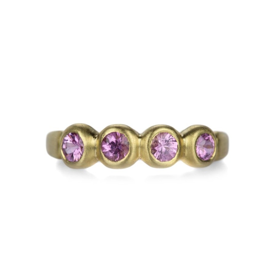 Rings Marian Maurer | 18K Pink Sapphire Porch Skimmer Band