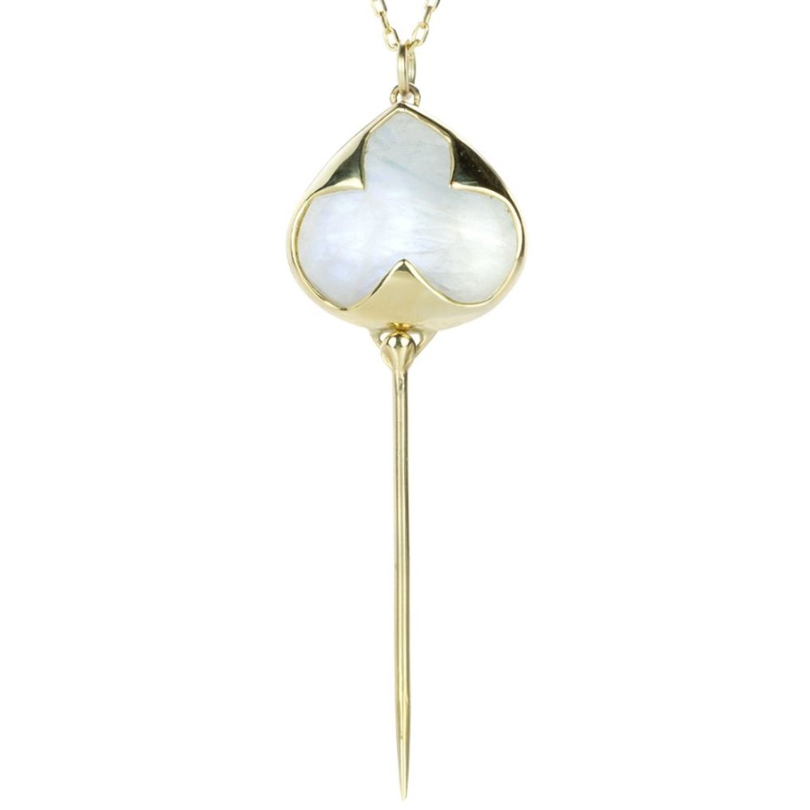 Necklaces Rachel Atherley | Rainbow Moonstone Stingray Pendant Necklace