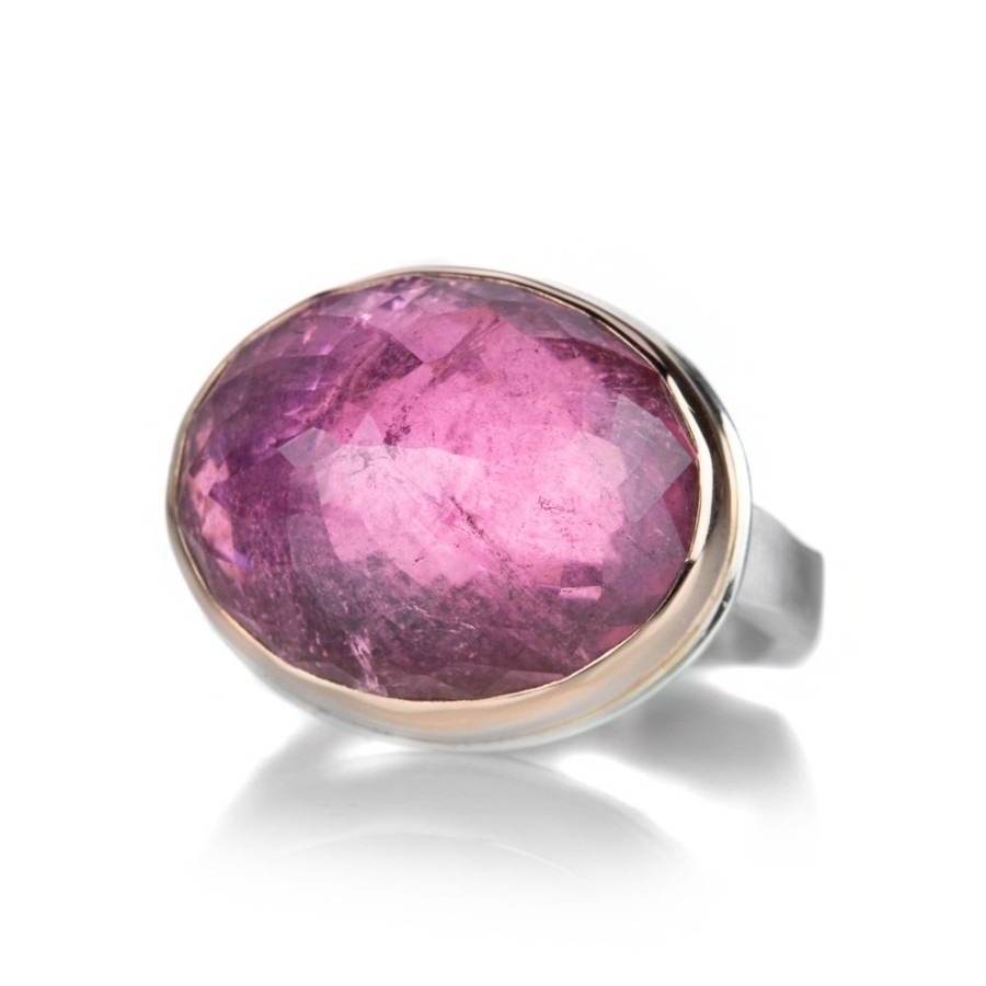 Rings Jamie Joseph | Oval Inverted Pink Tourmaline Ring