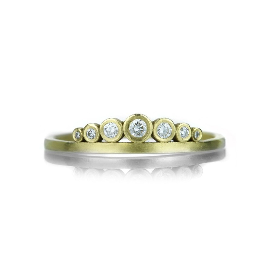 Rings Ananda Khalsa | Side Swell Diamond Band