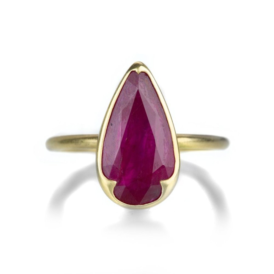 Rings Gabriella Kiss | Pear Shaped Ruby Ring