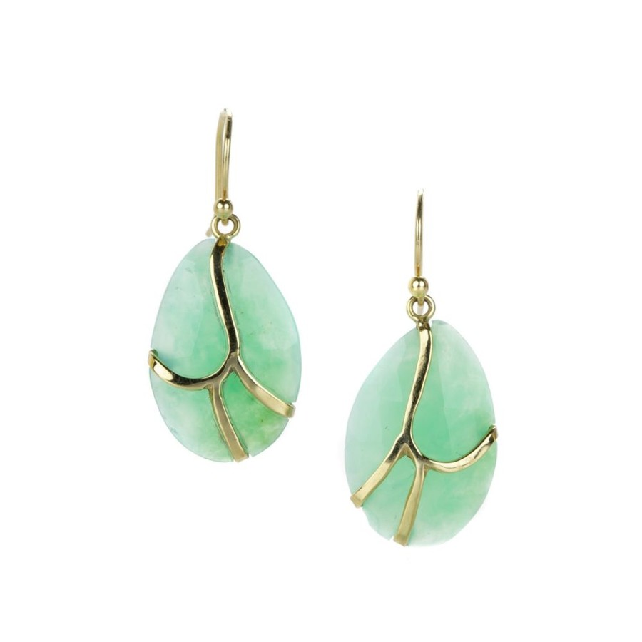 Earrings Rachel Atherley | Chrysoprase Butterfly Earrings