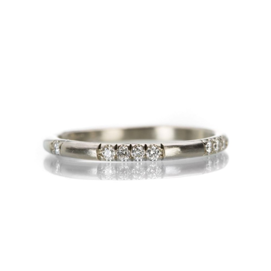 Rings Nicole Landaw | White Gold Diamond I Love You Band