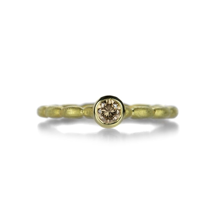 Rings Barbara Heinrich | Round Brown Diamond Stacking Ring