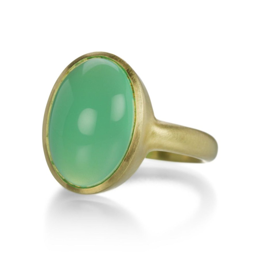 Rings Maria Beaulieu | Chrysoprase Cabochon Ring