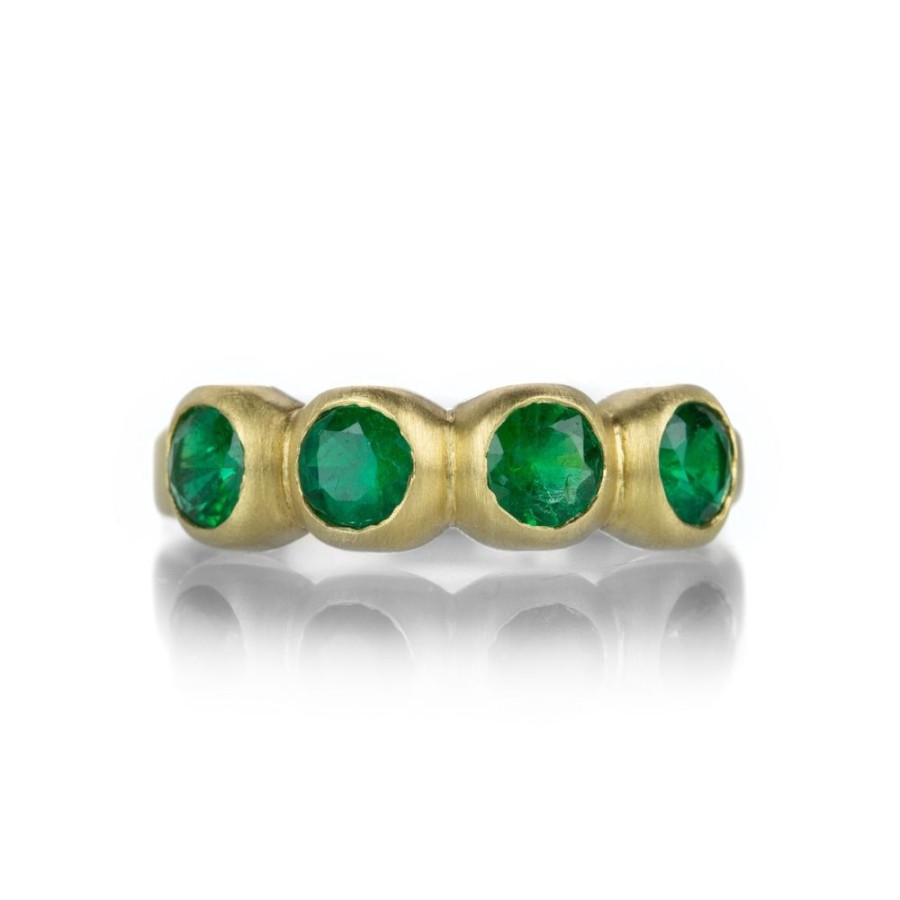 Rings Marian Maurer | Large Emerald Porch Skimmer Band