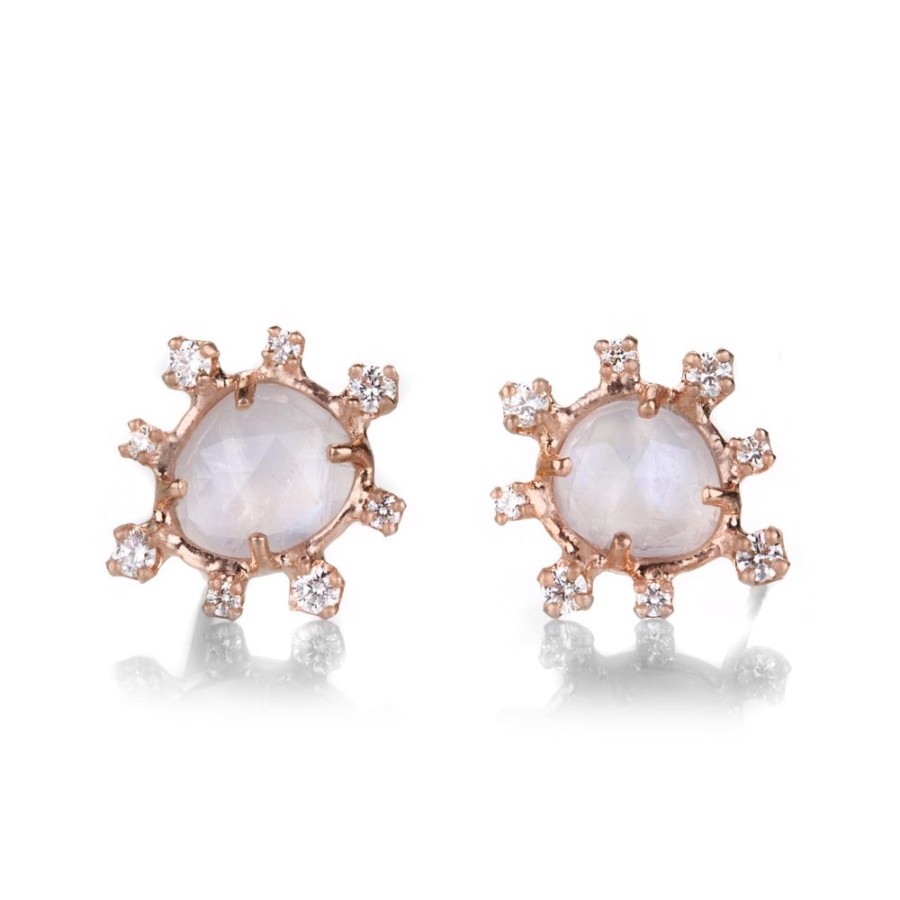 Earrings Sirciam | Moonstone Burst Studs