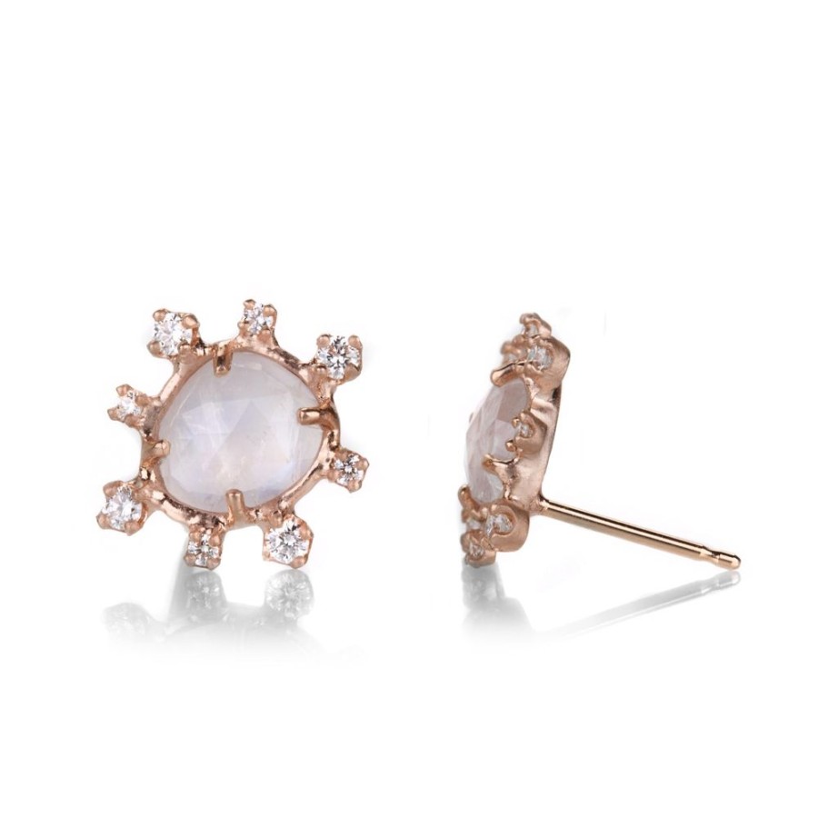 Earrings Sirciam | Moonstone Burst Studs