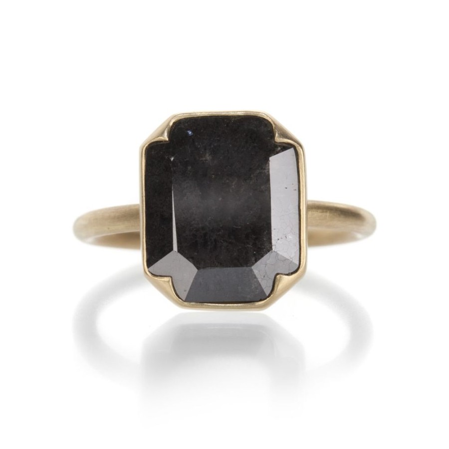 Rings Gabriella Kiss | Black Octagonal Diamond Ring