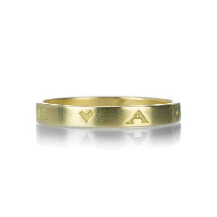 Rings Gabriella Kiss | Engraved Amor Band