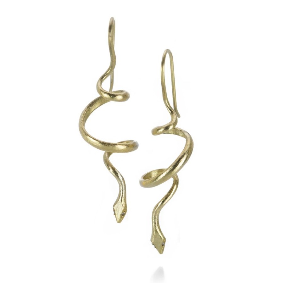 Earrings Gabriella Kiss | Spiral Snake Earrings