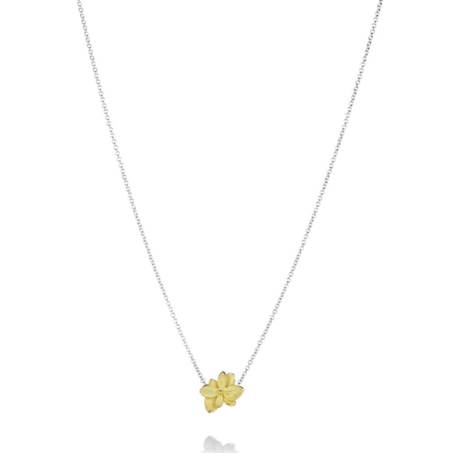 Necklaces John Iversen | Baby Twin Hydrangea Pendant Necklace