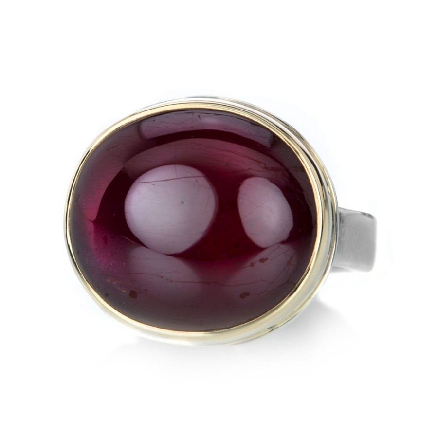 Rings Jamie Joseph | Mixed Metal Oval African Ruby Ring